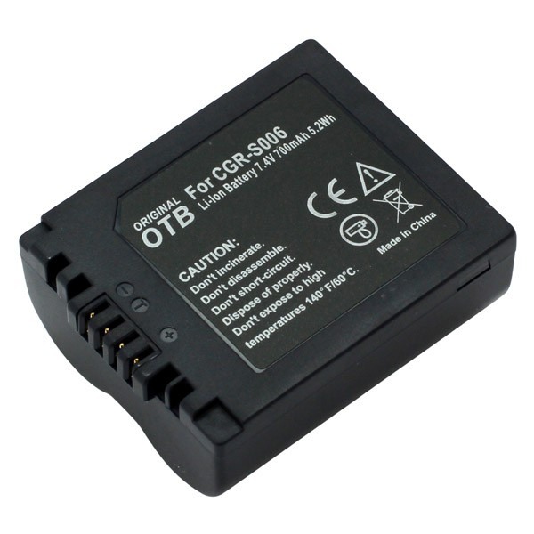 Batterij v. Panasonic Lumix DMC-FZ30