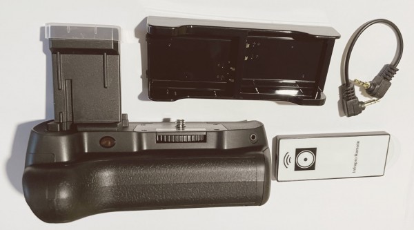 Batterijgreep voor Canon EOS Kiss X50 + remote control